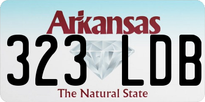 AR license plate 323LDB