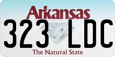 AR license plate 323LDC