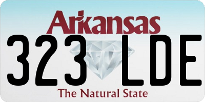 AR license plate 323LDE