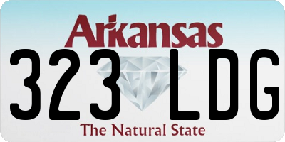 AR license plate 323LDG