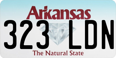 AR license plate 323LDN