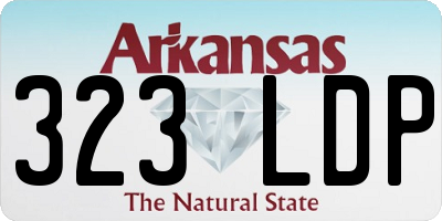 AR license plate 323LDP