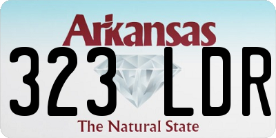 AR license plate 323LDR
