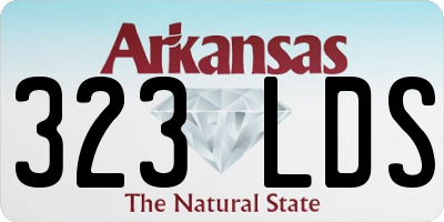 AR license plate 323LDS