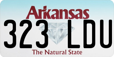 AR license plate 323LDU