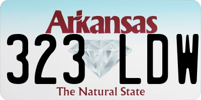 AR license plate 323LDW