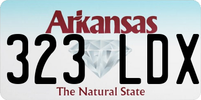 AR license plate 323LDX