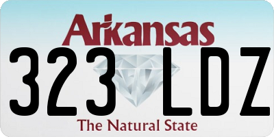 AR license plate 323LDZ