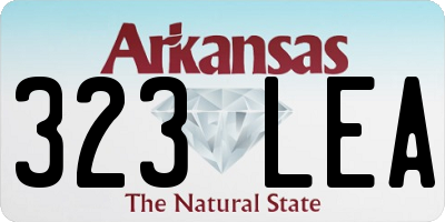 AR license plate 323LEA