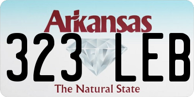 AR license plate 323LEB