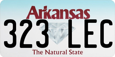 AR license plate 323LEC