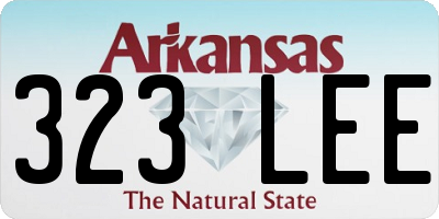 AR license plate 323LEE