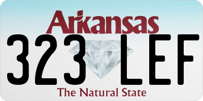 AR license plate 323LEF