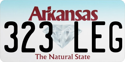 AR license plate 323LEG