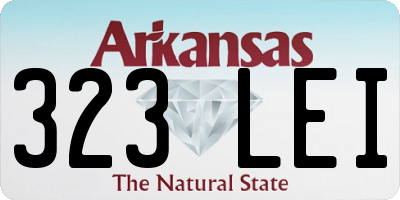AR license plate 323LEI
