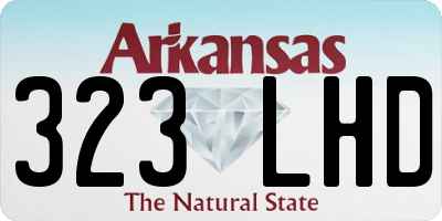 AR license plate 323LHD