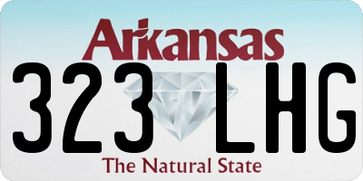 AR license plate 323LHG