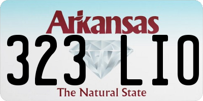 AR license plate 323LIO