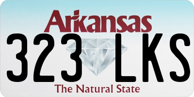 AR license plate 323LKS