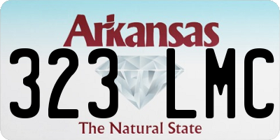 AR license plate 323LMC