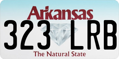 AR license plate 323LRB
