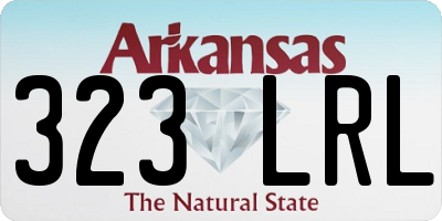 AR license plate 323LRL