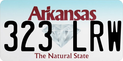 AR license plate 323LRW
