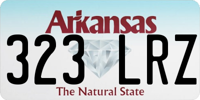 AR license plate 323LRZ