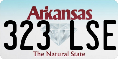 AR license plate 323LSE
