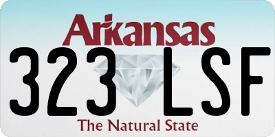 AR license plate 323LSF