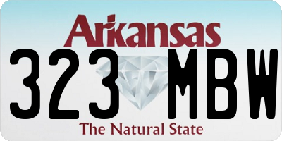 AR license plate 323MBW