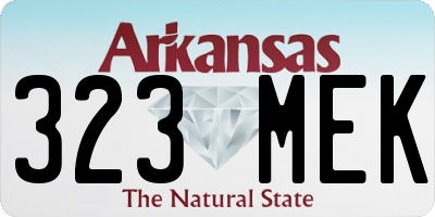 AR license plate 323MEK