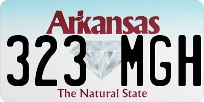 AR license plate 323MGH