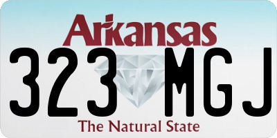 AR license plate 323MGJ