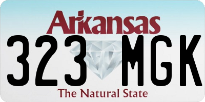 AR license plate 323MGK