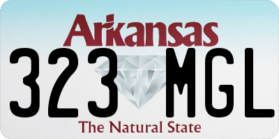 AR license plate 323MGL