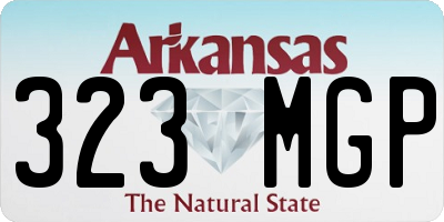 AR license plate 323MGP
