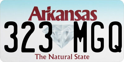 AR license plate 323MGQ