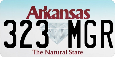 AR license plate 323MGR