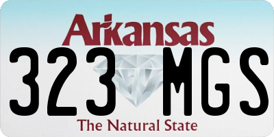 AR license plate 323MGS
