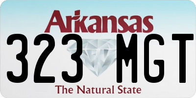 AR license plate 323MGT