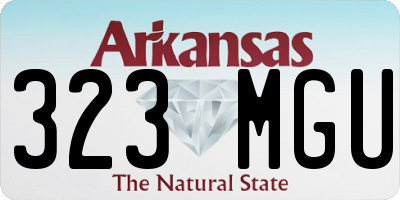 AR license plate 323MGU