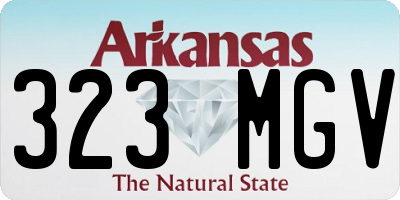 AR license plate 323MGV