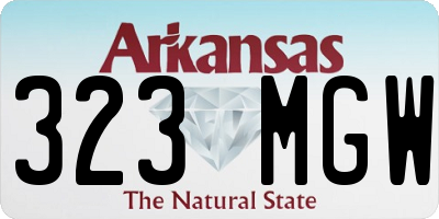 AR license plate 323MGW