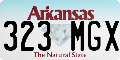 AR license plate 323MGX