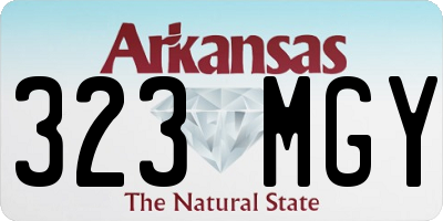 AR license plate 323MGY
