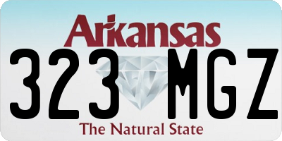 AR license plate 323MGZ