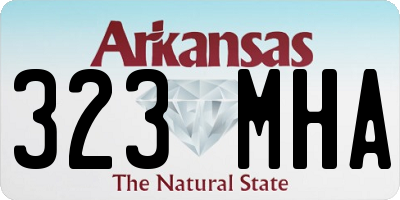 AR license plate 323MHA