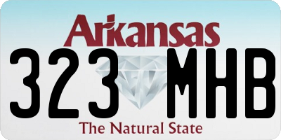 AR license plate 323MHB