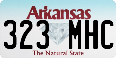 AR license plate 323MHC